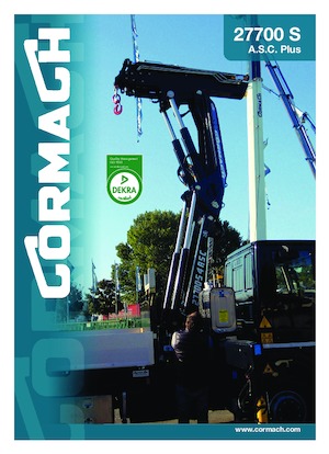 Hydraulic loading cranes Cormach 27700 S8 A.S.C. Plus