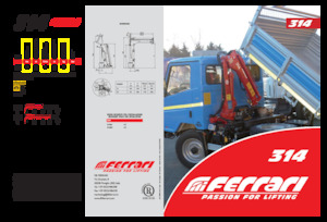 Hydraulic loading cranes Ferrari® 314 A1 