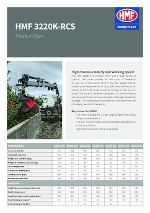 Hidrolik Vinçler HMF 3220-K3-RCS