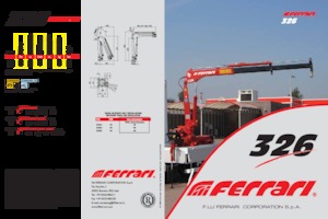 Hydraulic loading cranes Ferrari® 326R A3 