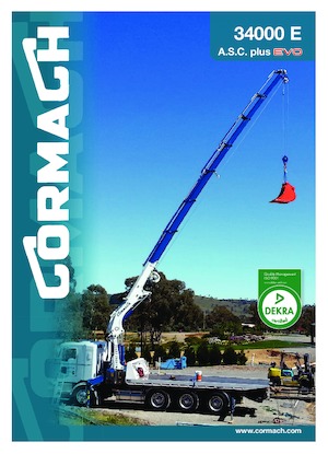 Hydraulic loading cranes Cormach 34000 E3 A.S.C. Plus