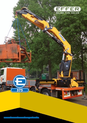 Hydraulic loading cranes Effer 375 8S