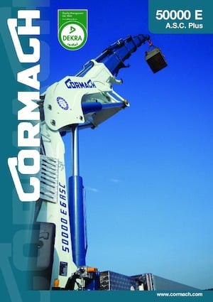 Hydraulic loading cranes Cormach 50000 E9F64 A.S.C. Plus