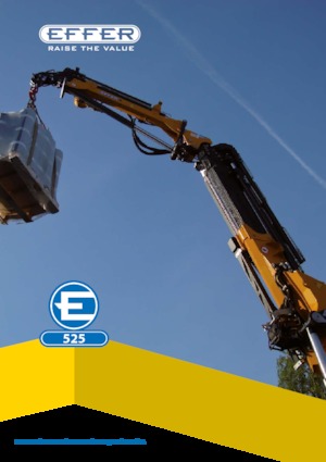 Hydraulic loading cranes Effer 525 6S