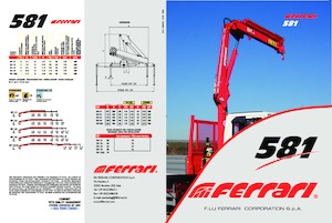 Hydraulic loading cranes Ferrari® 581 A2 