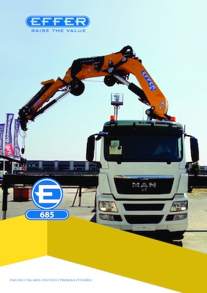 Hydraulic loading cranes Effer 685 6S