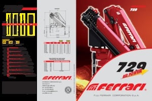 Hydraulic loading cranes Ferrari® 729 A5 