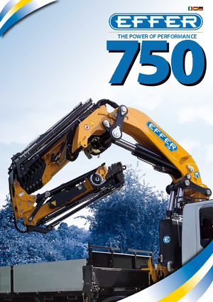 Hydraulic loading cranes Effer 750 6S