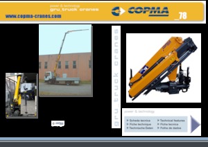 Hydraulic loading cranes COPMA 2000 78.2