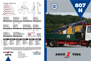 Hydraulic loading cranes Amco Veba 807N-3 S