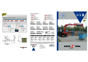 Hydraulic loading cranes Amco Veba 812-3 S Jib 2S