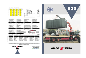Hydraulic loading cranes Amco Veba 825-3 S Jib 3S