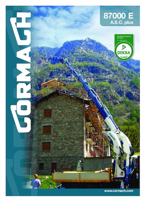 Hydraulic loading cranes Cormach 87000 E8F186 A.S.C. Plus