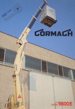 Hydraulic loading cranes Cormach 9800 E2