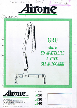 Hidrolik Vinçler Airone A 40 S 1