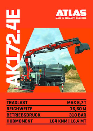 Hydraulic loading cranes Atlas AK 172.4E A3 