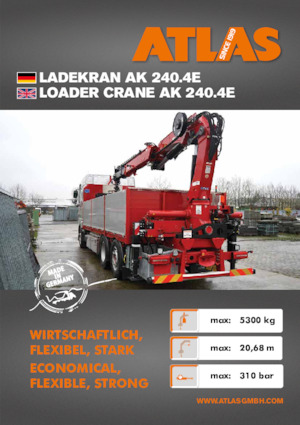 Hydraulic loading cranes Atlas AK 240.4E A2 