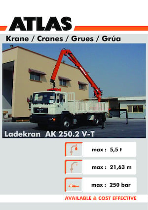 Hydraulic loading cranes Atlas AK 250.2CS A21 