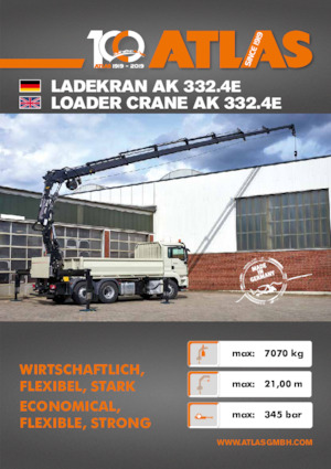 Hydraulic loading cranes Atlas AK 332.4 E A6