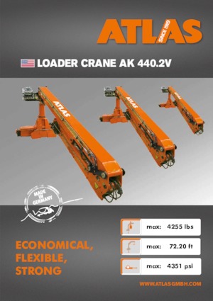 Hydraulic loading cranes Atlas AK 440.2V A21L 