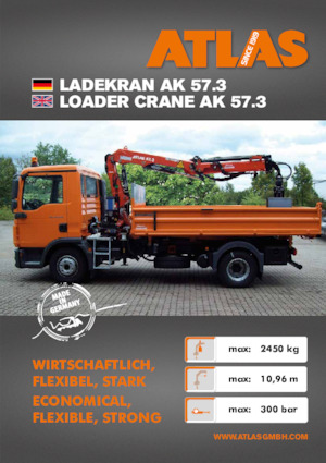 Hydraulic loading cranes Atlas AK 57.3 A2 