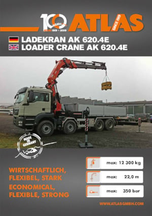 Hydraulic loading cranes Atlas AK 620.4E A9 