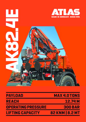Hydraulic loading cranes Atlas AK 82.4E A5L