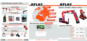 Hydraulic loading cranes Atlas AK 88.3 A1 