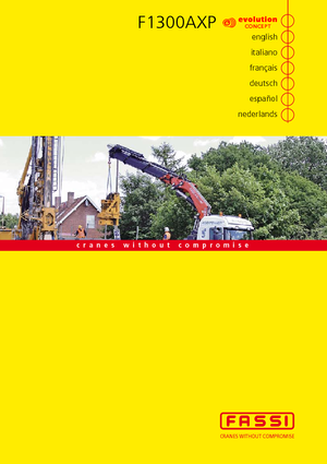 Hydraulic loading cranes Fassi F 1300 AXP 28