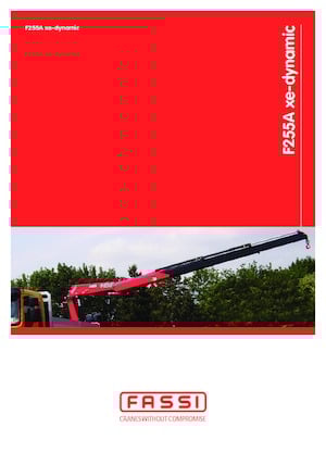 Hydraulic loading cranes Fassi F 255 AC 2.25 xe-dynamic
