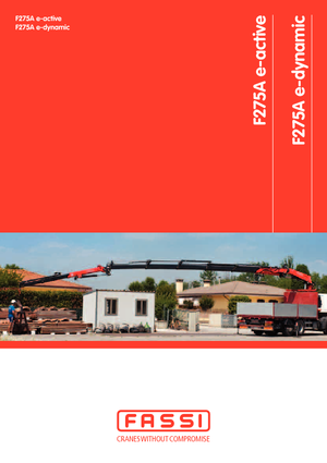 Hydraulic loading cranes Fassi F 275 A 0.25 e-active