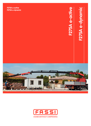 Hydraulic loading cranes Fassi F 275 AC 0.23 e-active