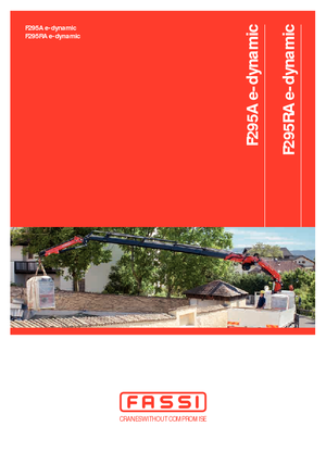 Hydraulic loading cranes Fassi F 295 A 2.25 e-dynamic