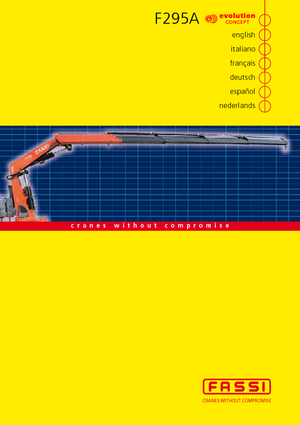 Hidrolik Vinçler Fassi F 295 A 26 L 214