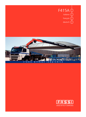 Hydraulic loading cranes Fassi F 415 AC 25