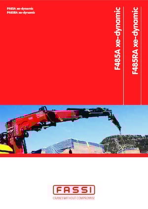 Hydraulic loading cranes Fassi F 485 RA 2.25 xe-dynamic