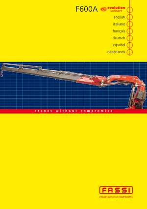 Hydraulic loading cranes Fassi F 600 A 27