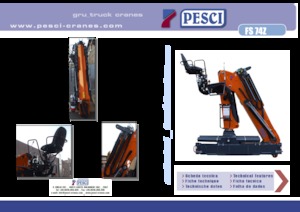 Hydraulic loading cranes Pesci FS 74Z