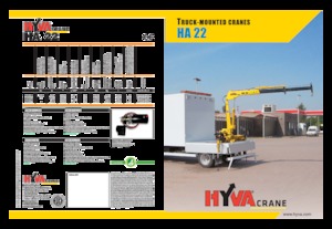 Hydraulic loading cranes Hyva Crane HA 22