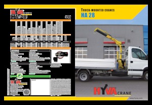 Hydraulic loading cranes Hyva Crane HA 28