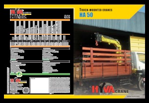 Hydraulic loading cranes Hyva Crane HA 50