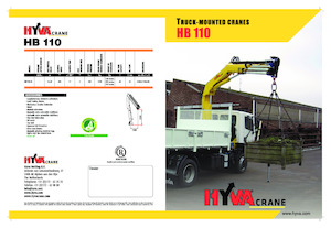 Hidrolik Vinçler Hyva Crane HB 110 E3