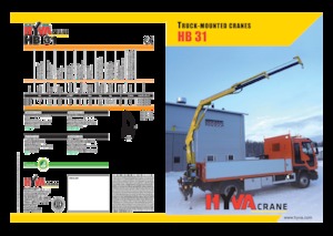 Hydraulic loading cranes Hyva Crane HB 31 E1
