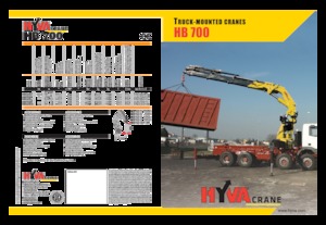 Hydraulic loading cranes Hyva Crane HB 700 