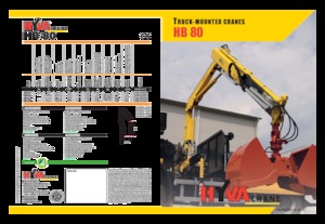 Hydraulic loading cranes Hyva Crane HB 80 E1