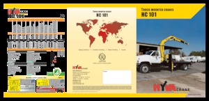 Hydraulic loading cranes Hyva Crane HC 101X 