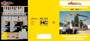 Hidrolik Vinçler Hyva Crane HC 181X 