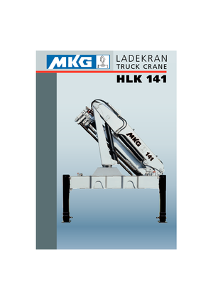 Hydraulic loading cranes MKG HLK 141 a6