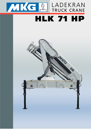 Hydraulic loading cranes MKG HLK 71 HP a2 
