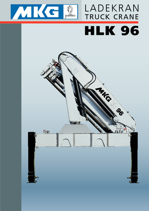 Hydraulic loading cranes MKG HLK 96 a2 